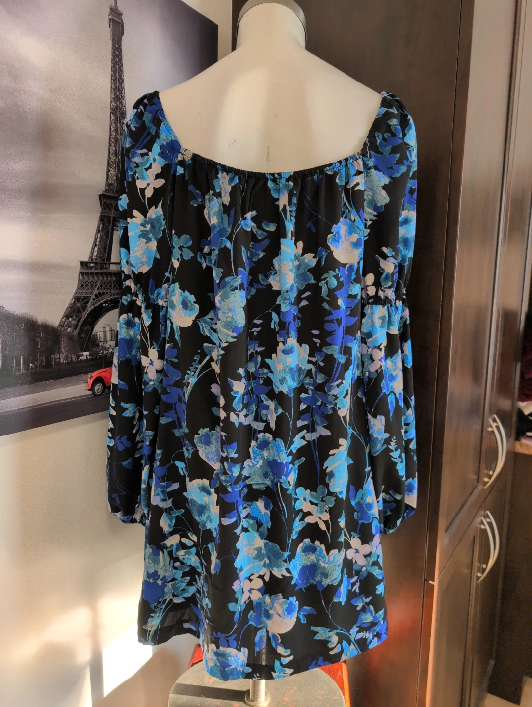 Floral Print dress with Square Neckline - photo 5