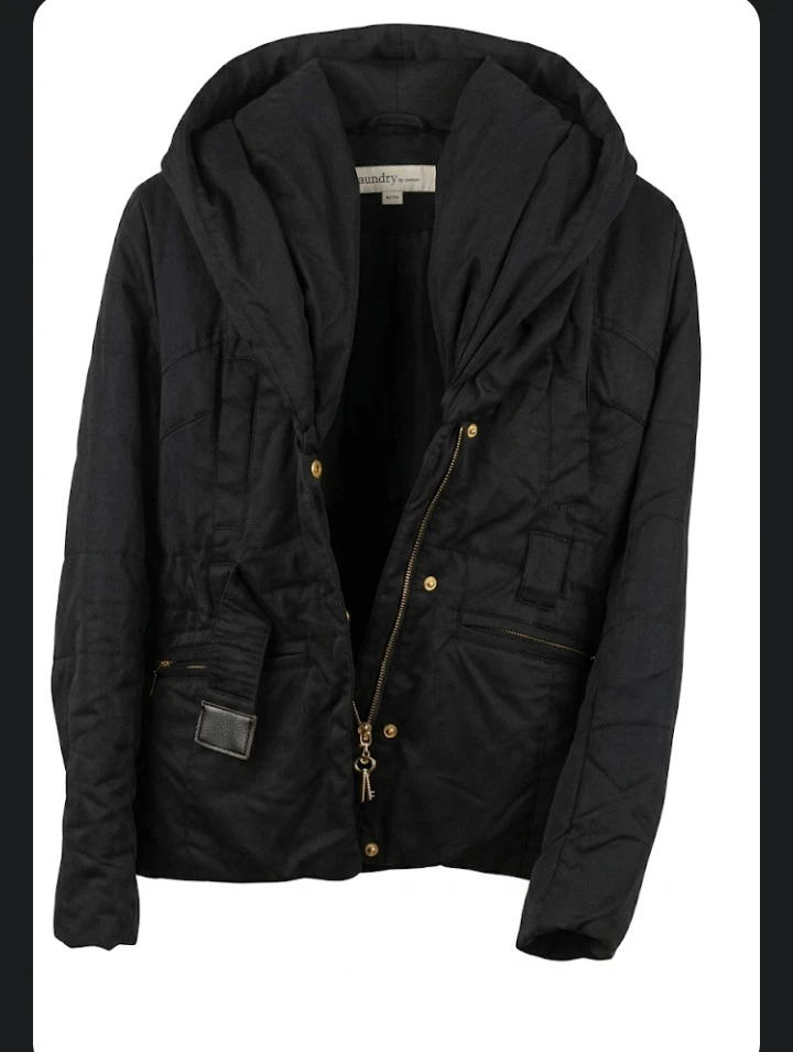 Laundry by Design Black Hooded Jacket