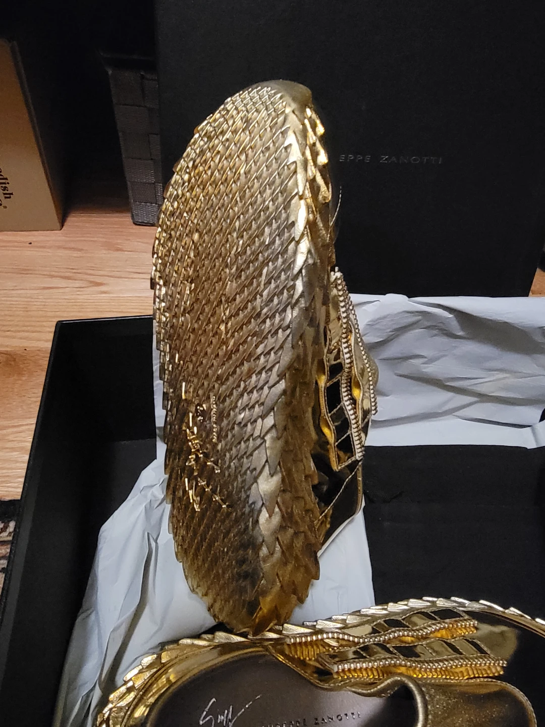 Giuseppe Zanotti Gold Sneakers - photo 2