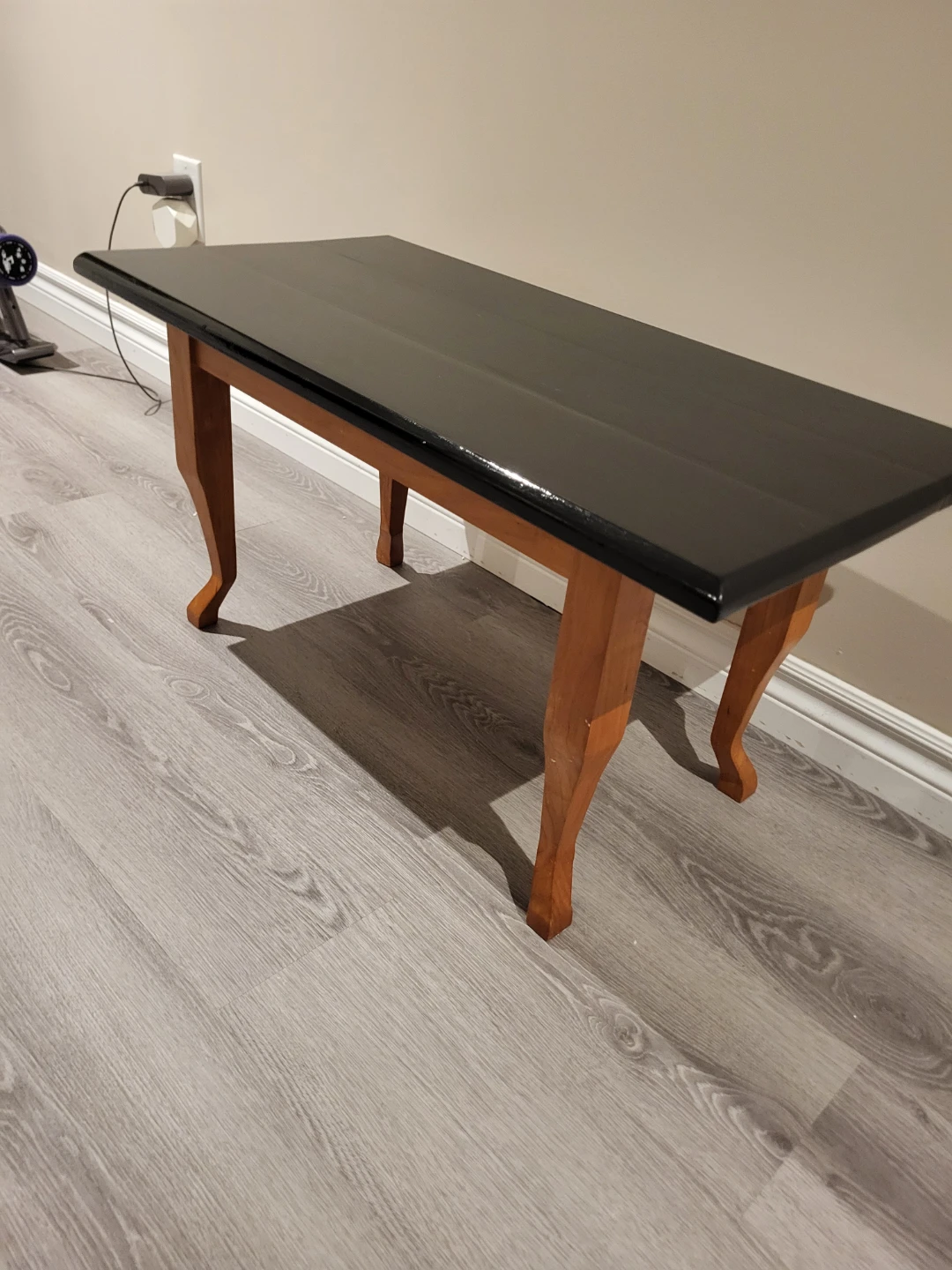 Mid Century Modern Top Coffee Table with a Tuxedo Twist - photo 2