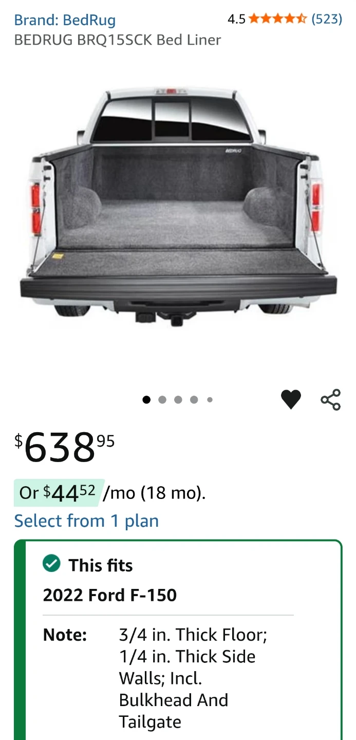 BedRug Bed Liner for Ford F-150