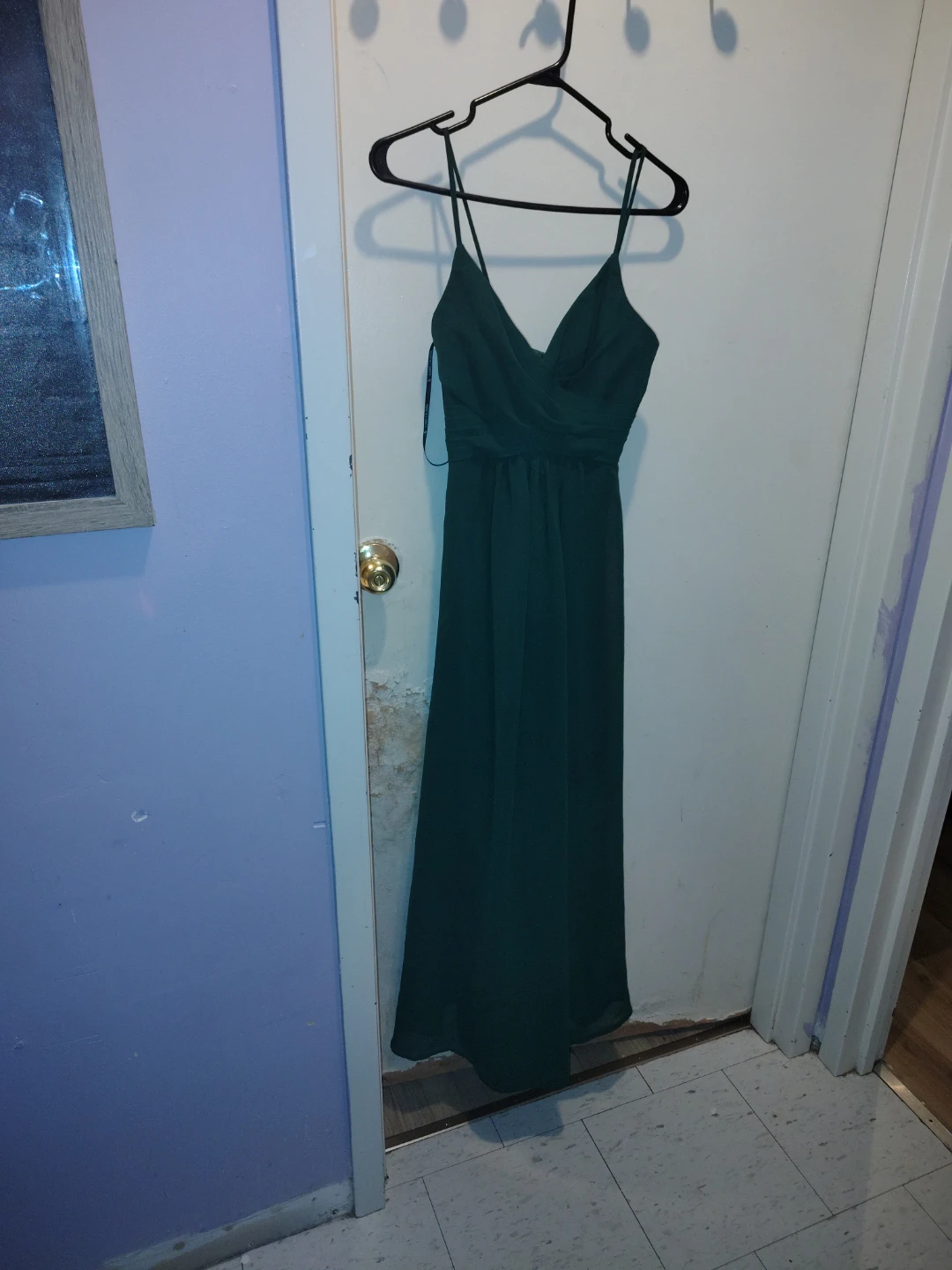 SORELLA VITA Emerald Green Spaghetti Strap Maxi Dress
