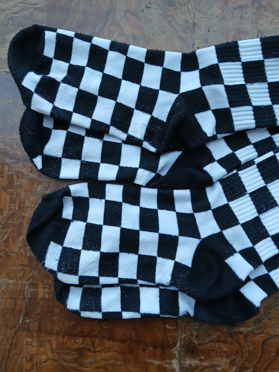 Checkerboard Socks - Black & White - photo 2