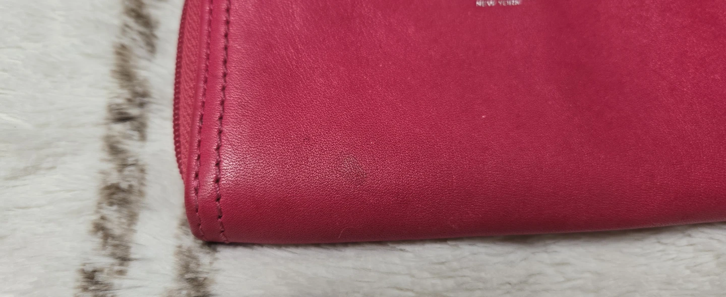 Coach Pink Leather Zip Around Card Case Wallet - photo 3