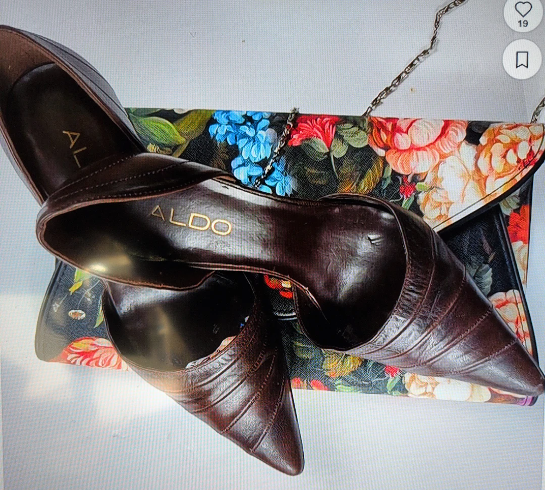 ALDO Brown Leather Heels