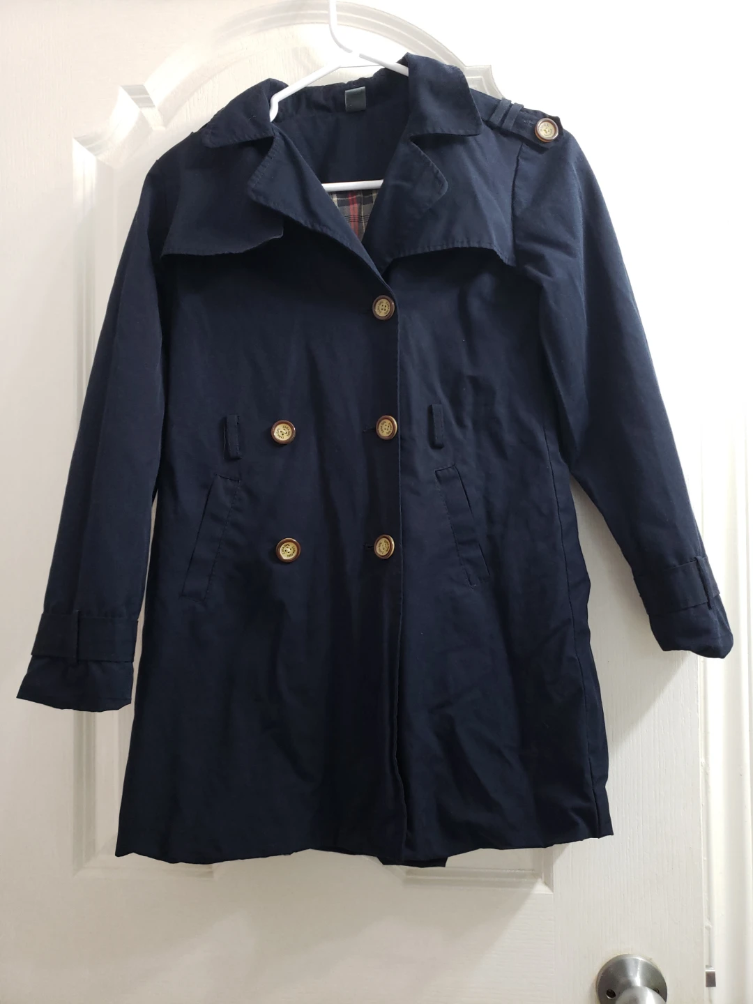 Zara Kids Navy Trench Coat - Size 9-10