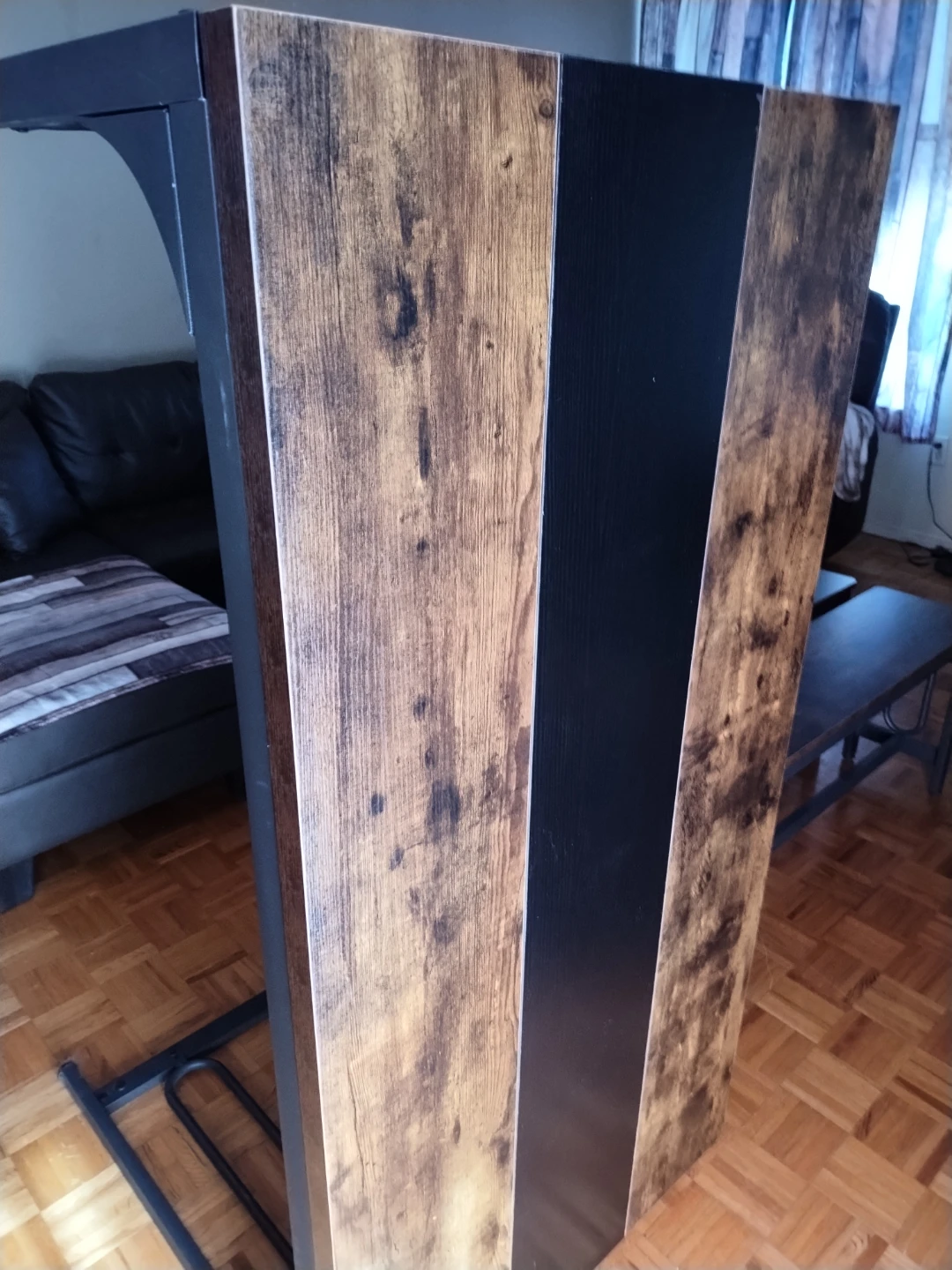 Rustic Wood Dining Table with 2 Benches - photo 3