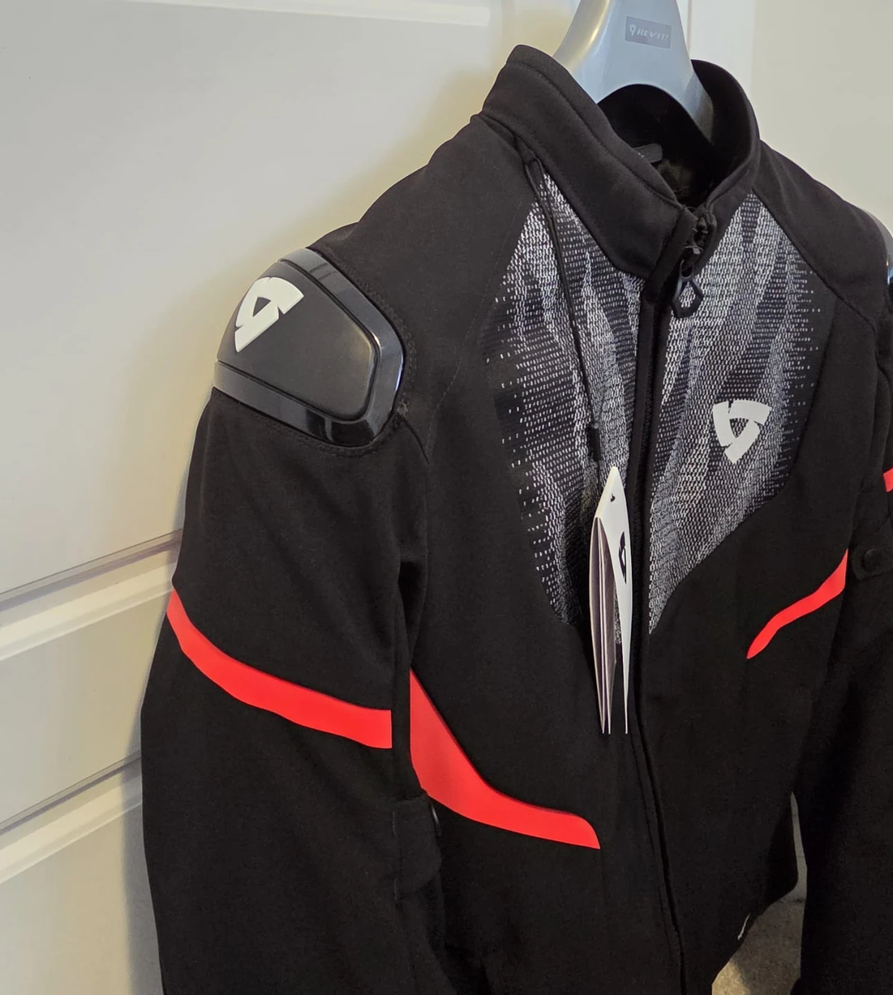 REV'IT! Jacket Hyperspeed 2 H2O XL Black-Neon Red - photo 2