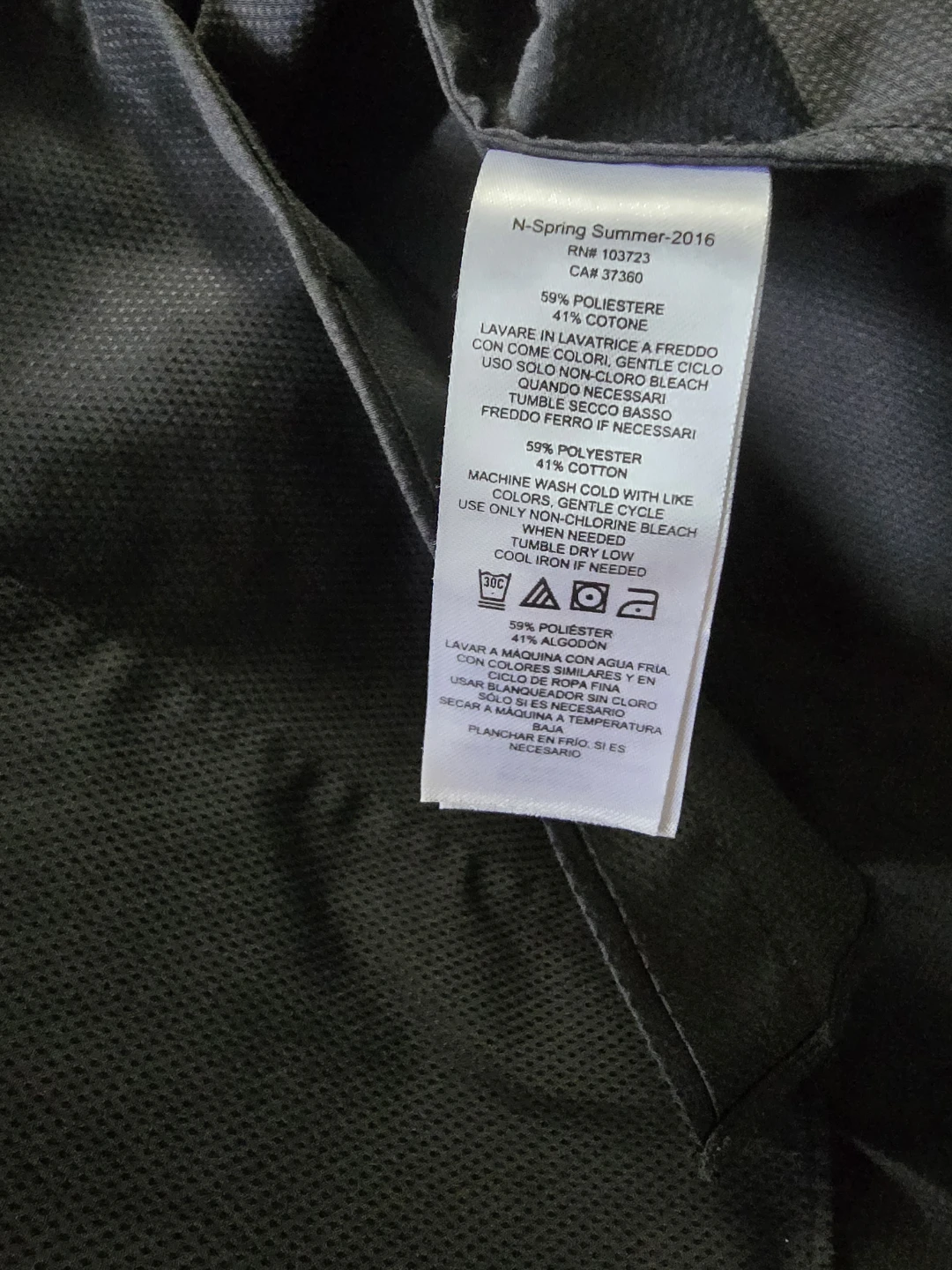 Armani Exchange Black Textured Button-Up Shirt woman's - photo 5