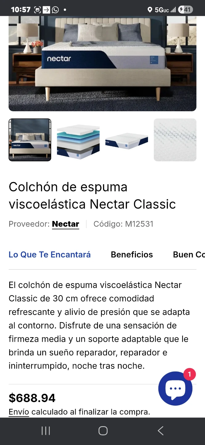 Nectar Queen Classic 12" Memory Foam Mattress - photo 2