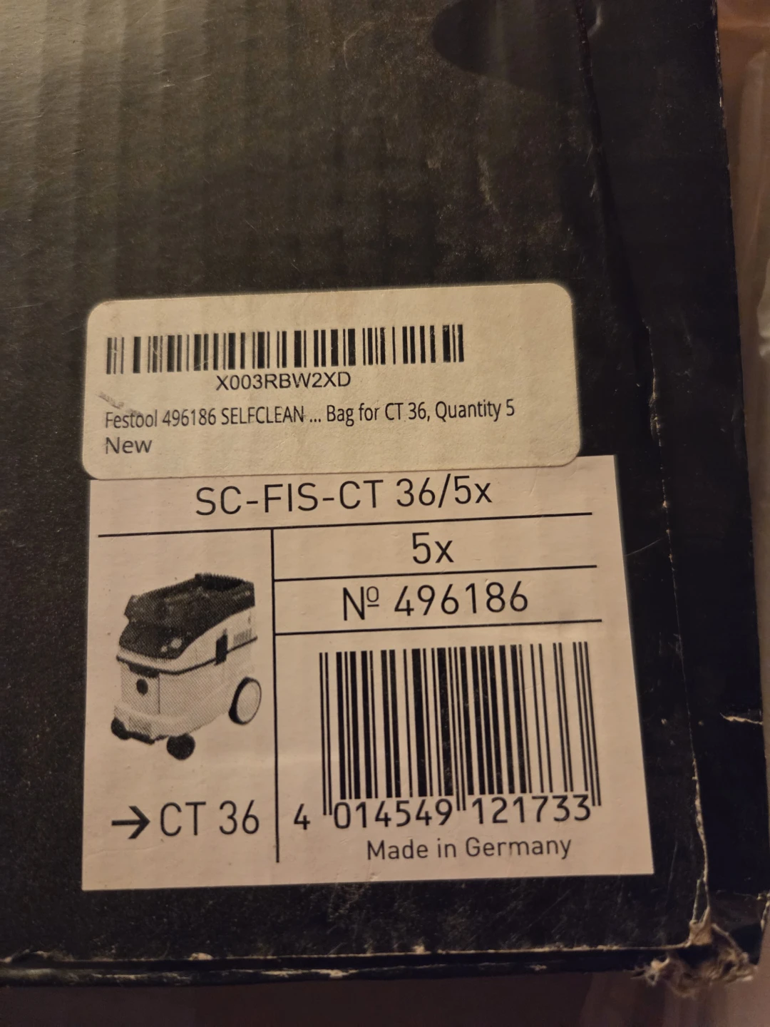 Festool CT36 - 5 Bags