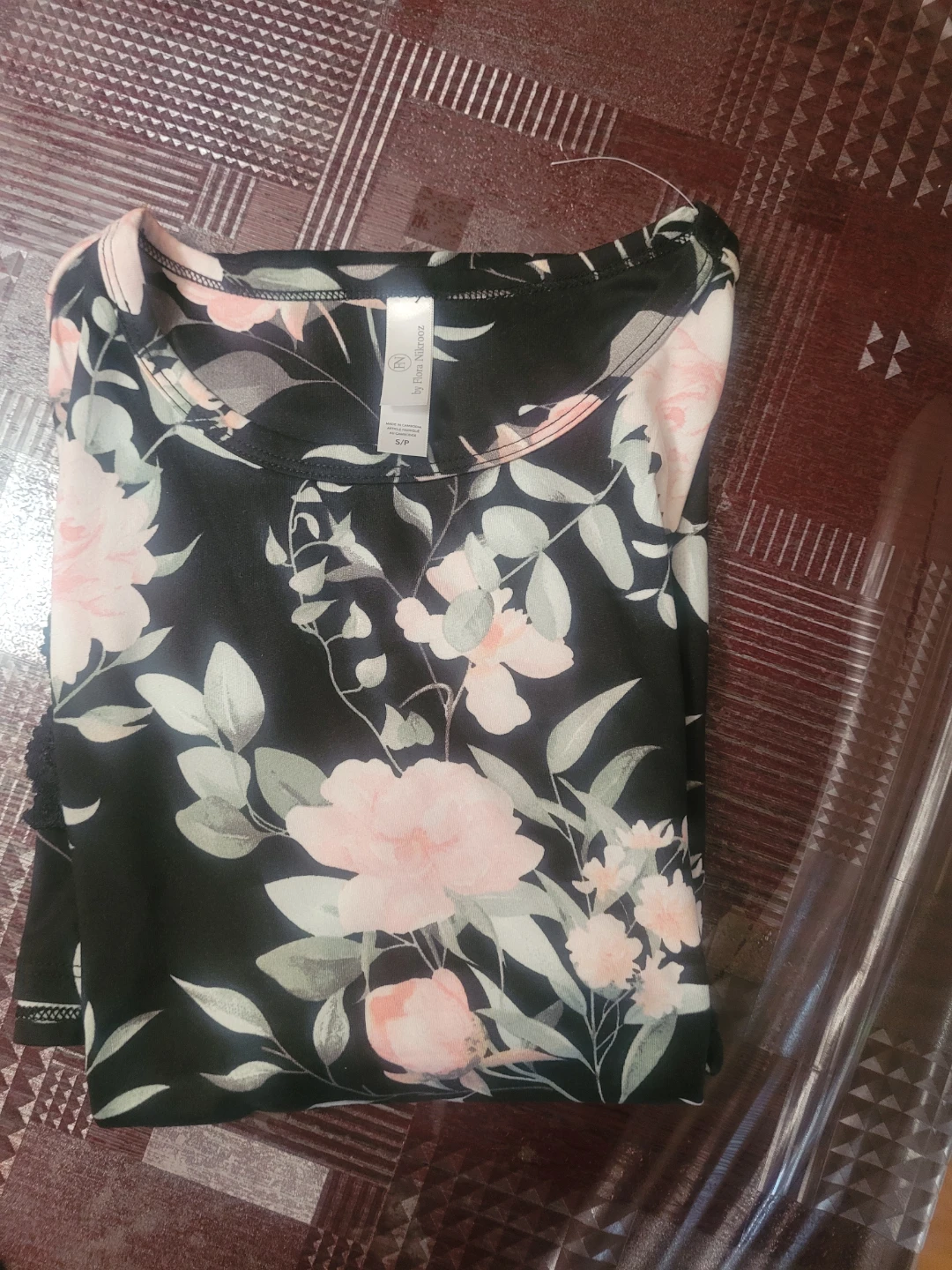 Pink Floral Long Sleeve Tops (2-Pack)