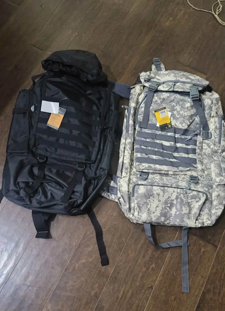 Tactical Backpacks - Black & Digital Camo