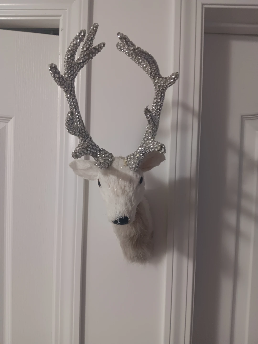 Sparkly Deer Head Wall Decor