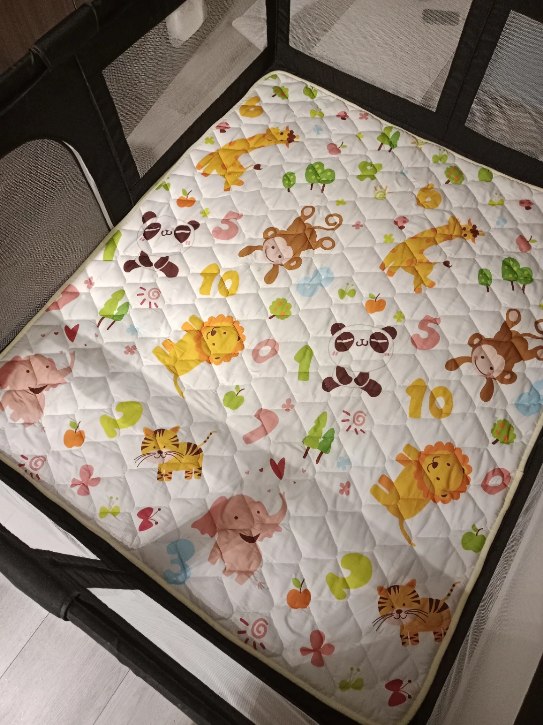 Palopalo Black Baby Playpen with Mat - photo 2