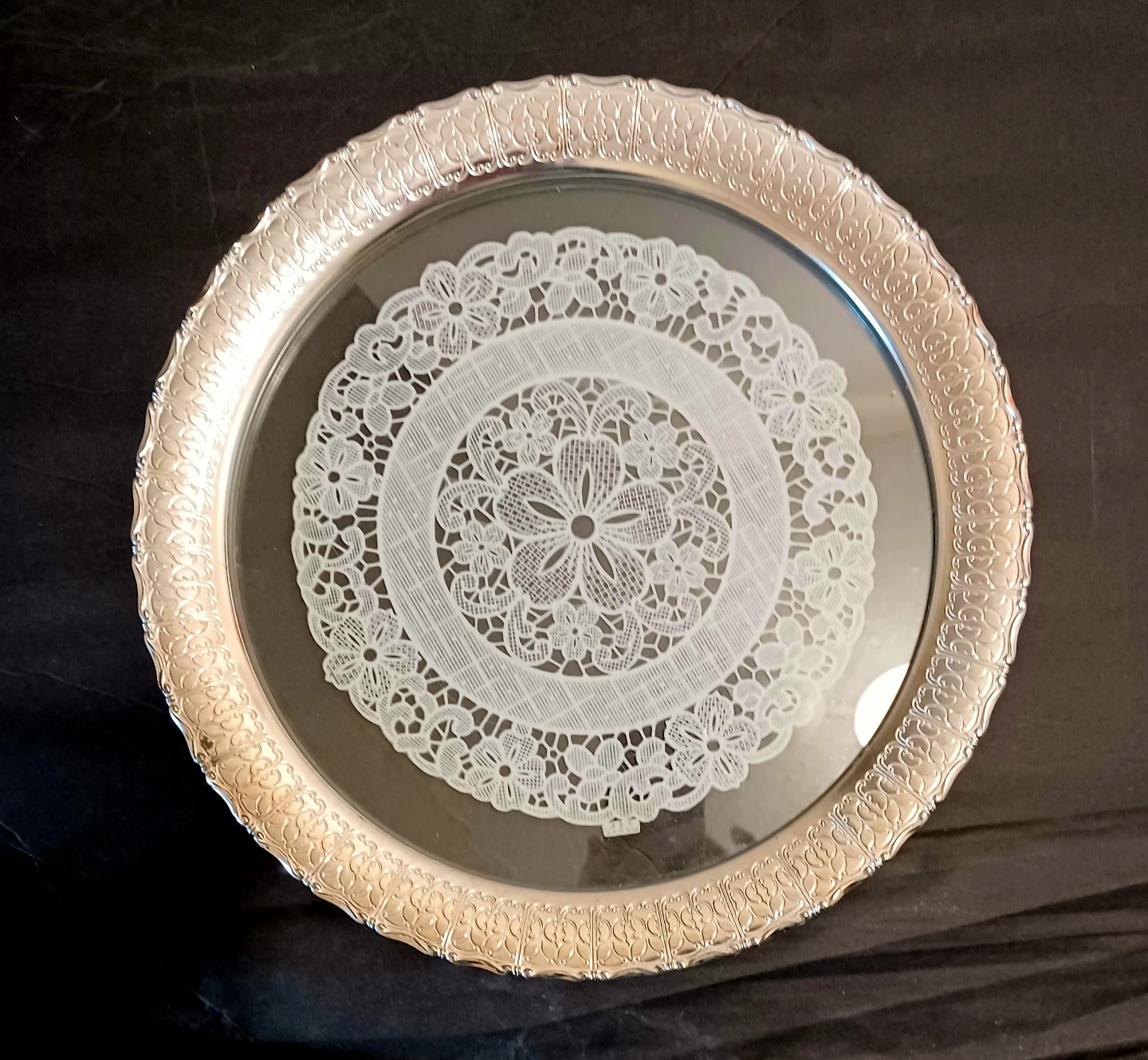 Vtg W. German New Quist New Cake Platter