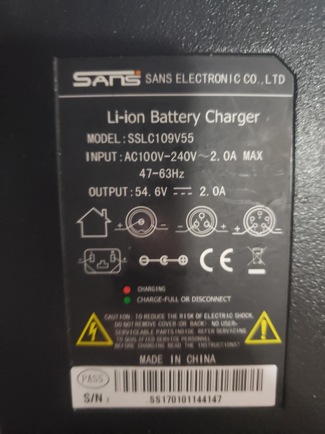 SANS Li-ion Battery Charger SSL C109V55 - photo 2