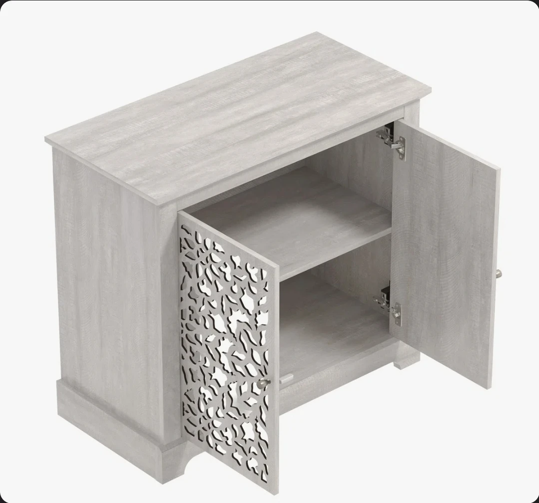 2 Door Mirrored Accent Cabinet - photo 4