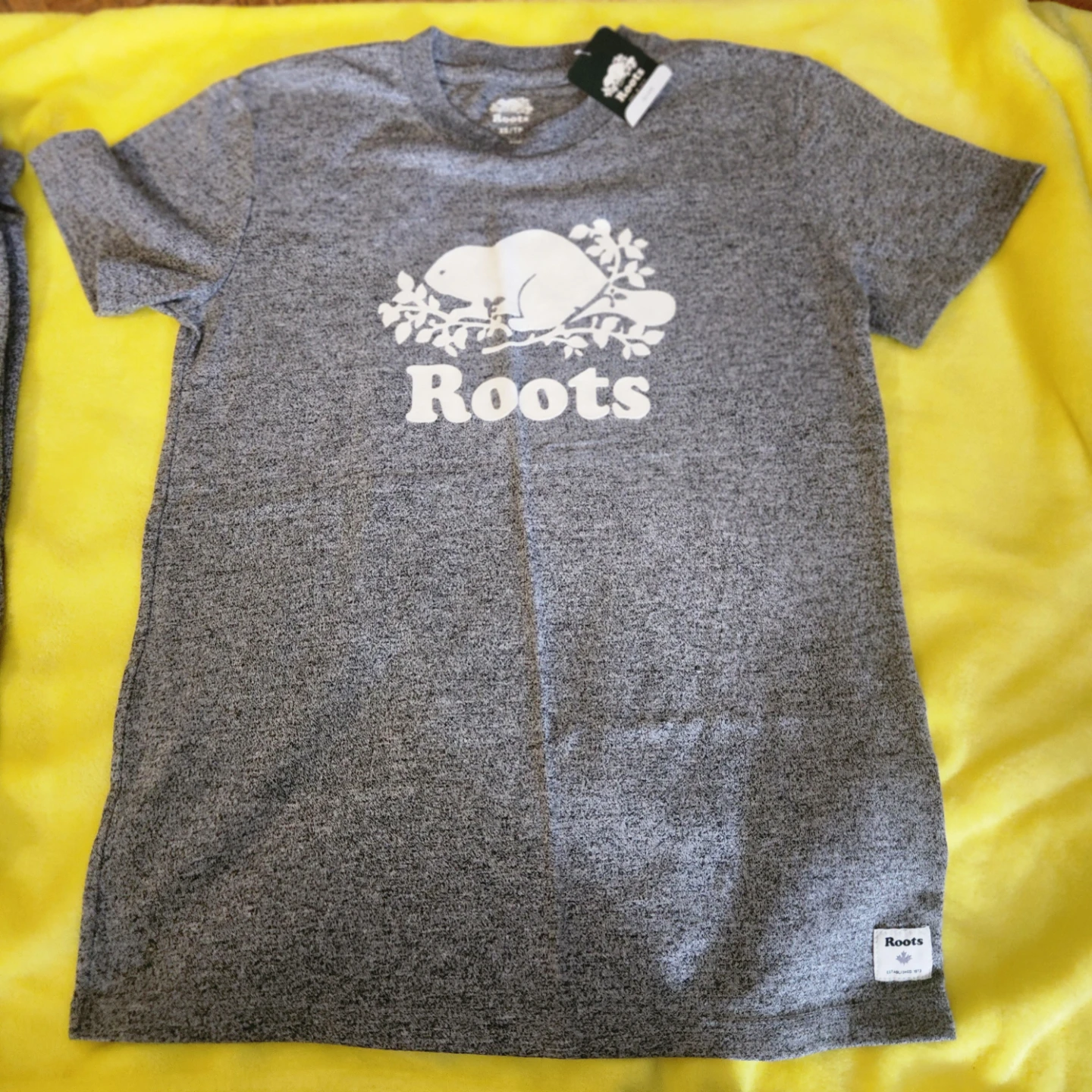 Roots Grey Heather T-Shirt and Sweatpants Set - Size M - photo 3