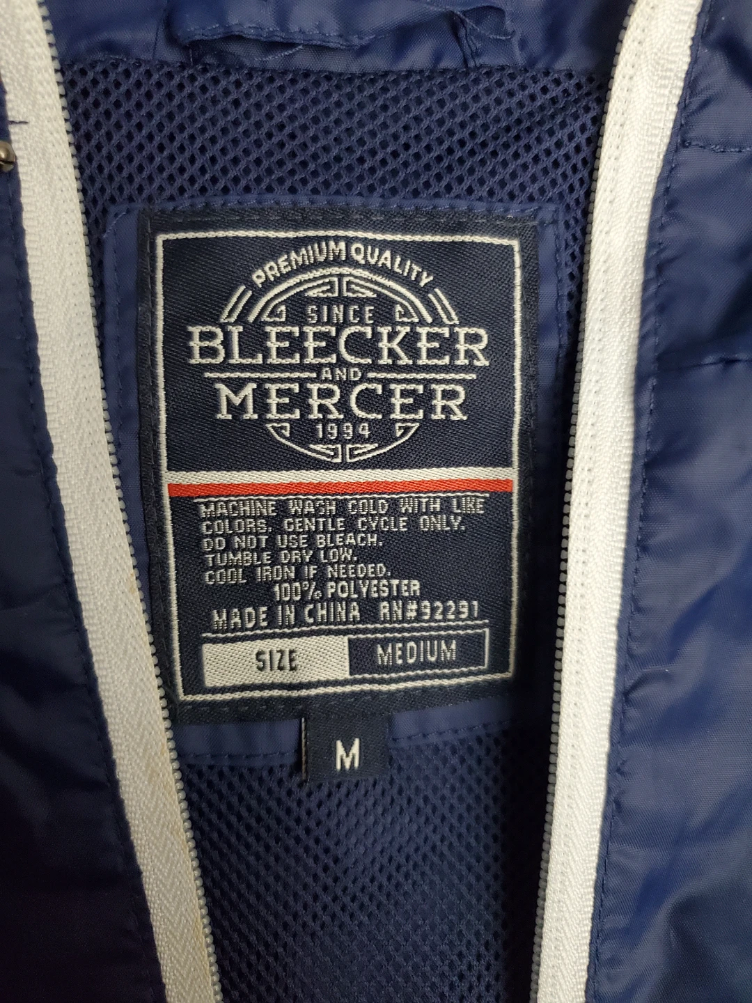 Bleecker & Mercer Windbreaker Jacket Size Medium 🏆 - photo 2