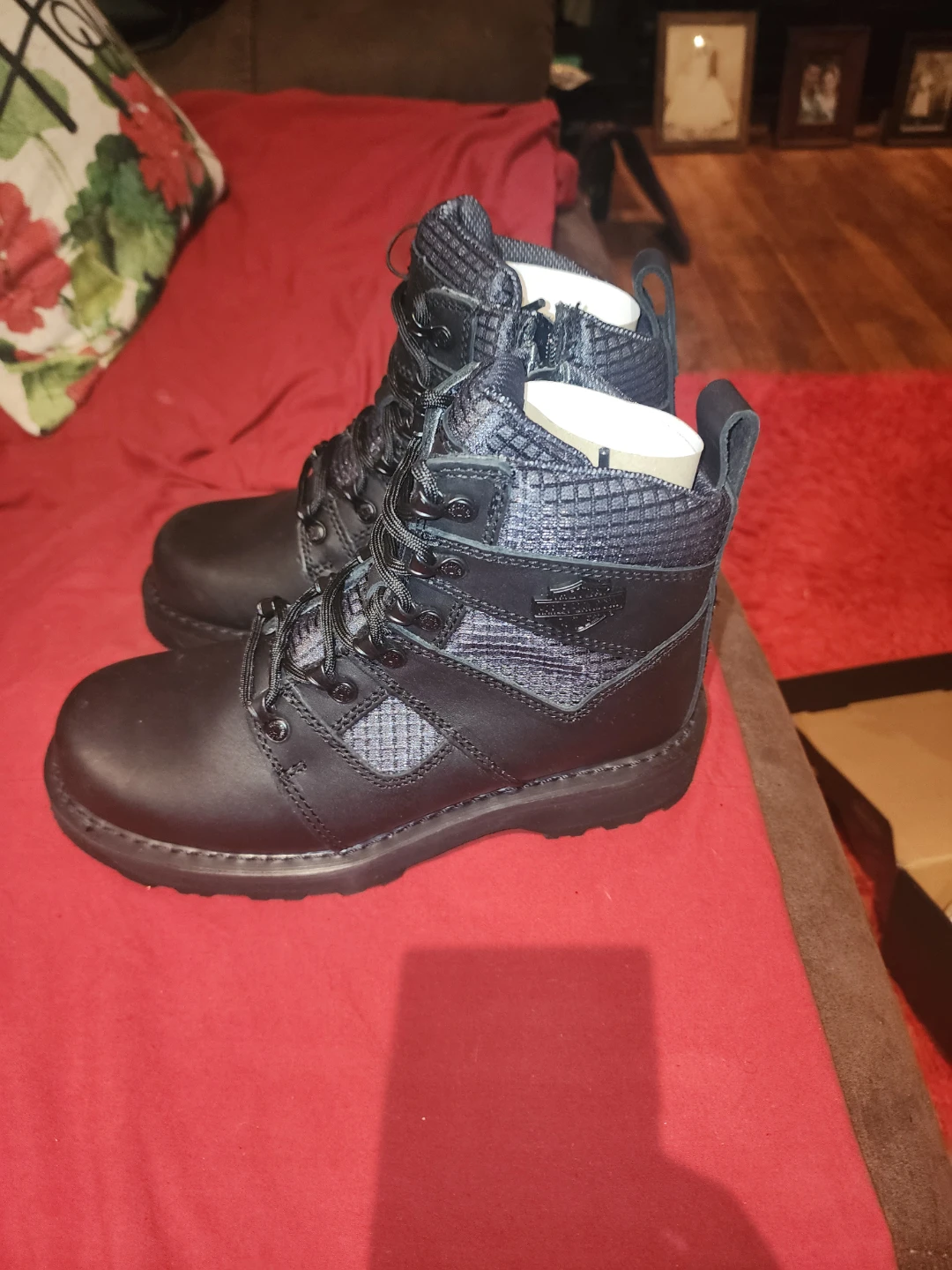Harley-Davidson Men's Lensfield 5" Lace Black Boots Size 7 - photo 2