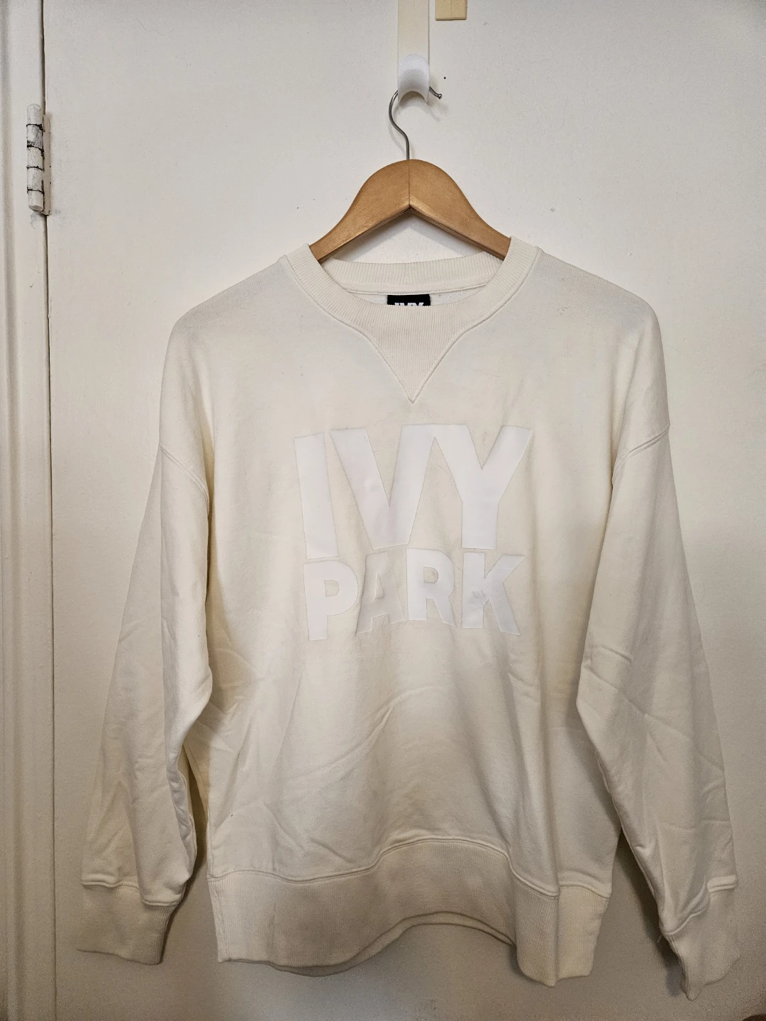 Womens Ivy Park Cream Crewneck Sweatshirt