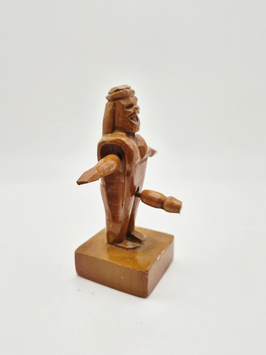 🤣 Wooden Figurine with Barrel - photo 3