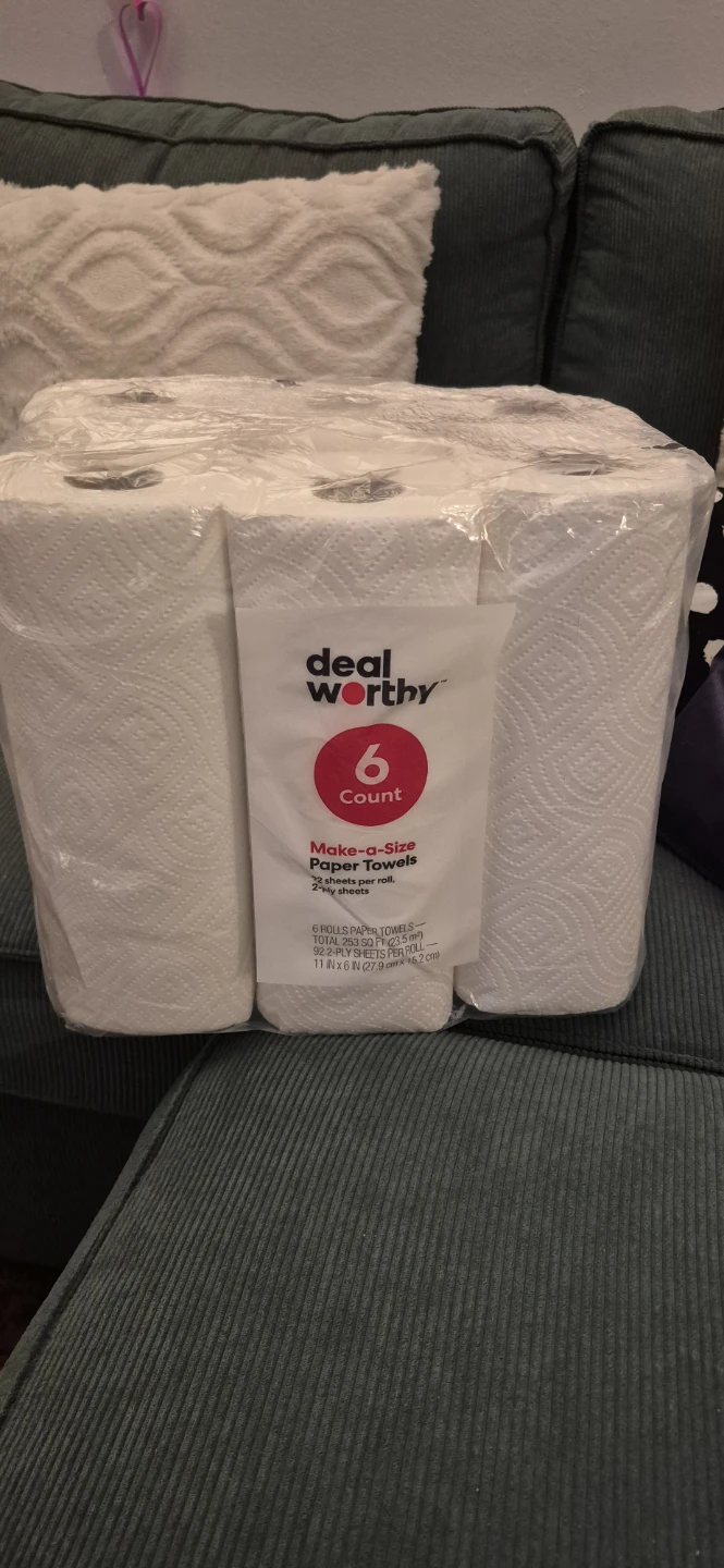 Dealworthy Make-a-Size Paper Towels, 6 Count