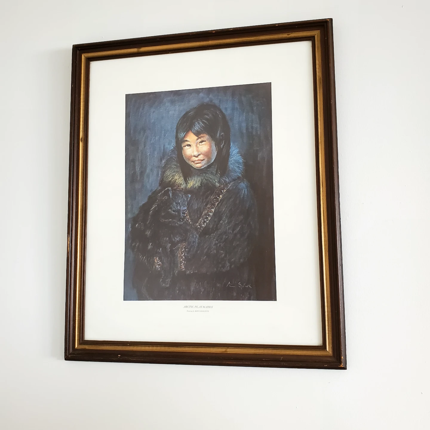 Framed Print "ARCTIC PLAYMATES" by A. STIRLING