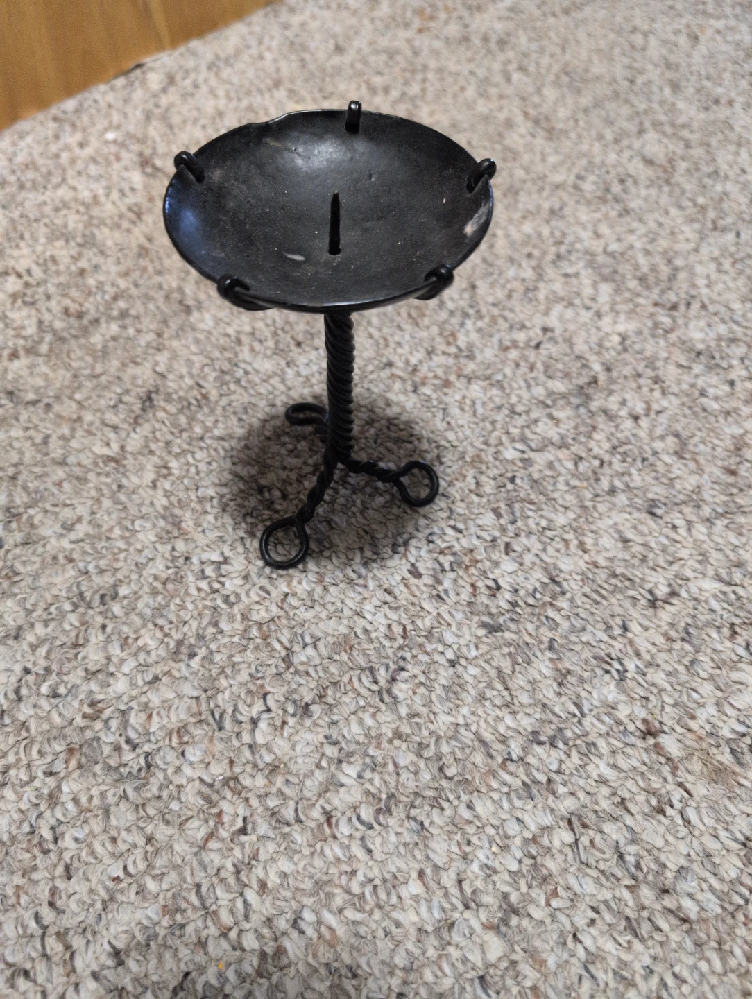 Black Metal Candlestick Holder
