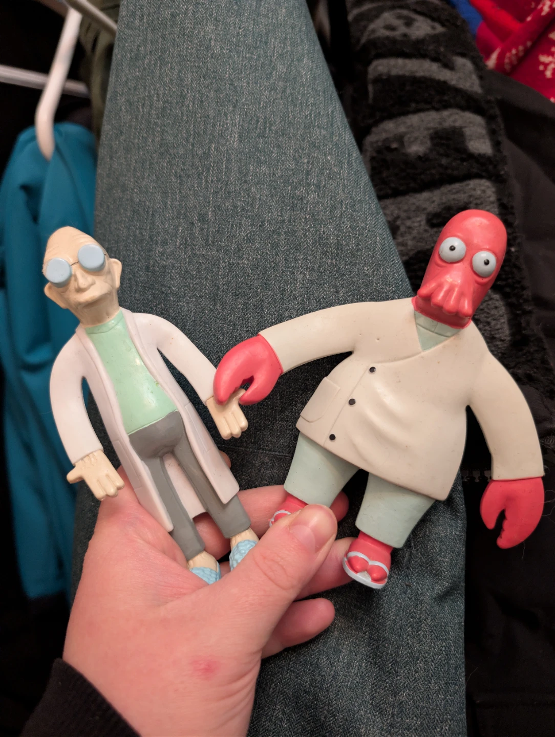 Futurama Professor Farnsworth and Zoidberg Action Figures