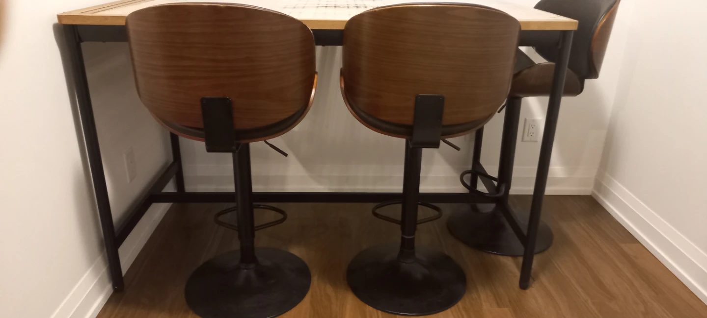 Bar Table and 3 Stools Set