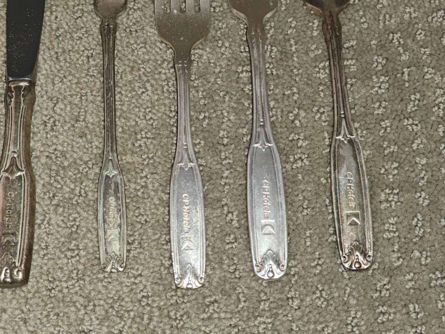 Vintage CP Hotels Silver Plated Canadian Pacific Flatware 8 Pcs - photo 5
