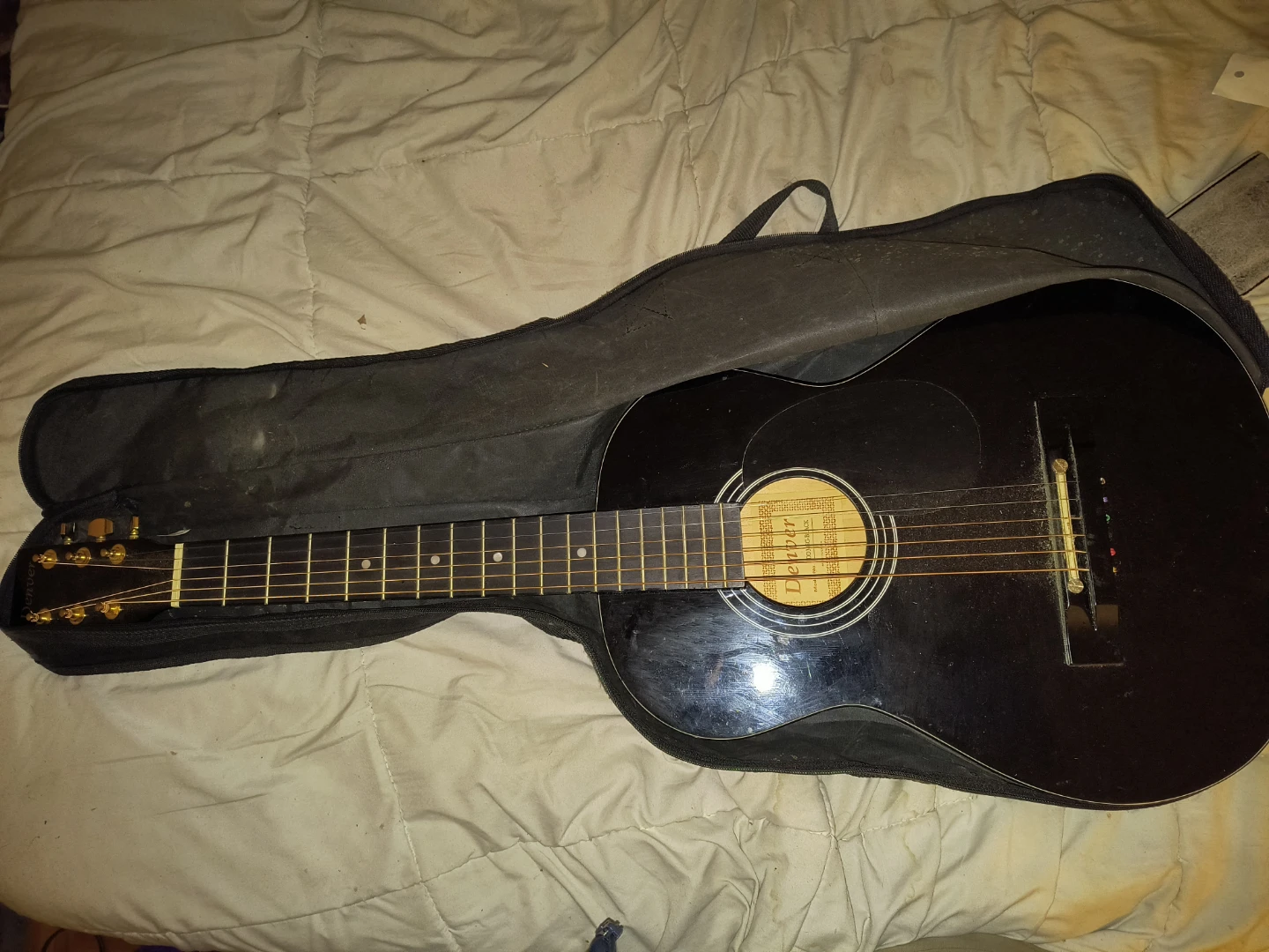 Denver 36" Black Acoustic Guitar with Accessories
