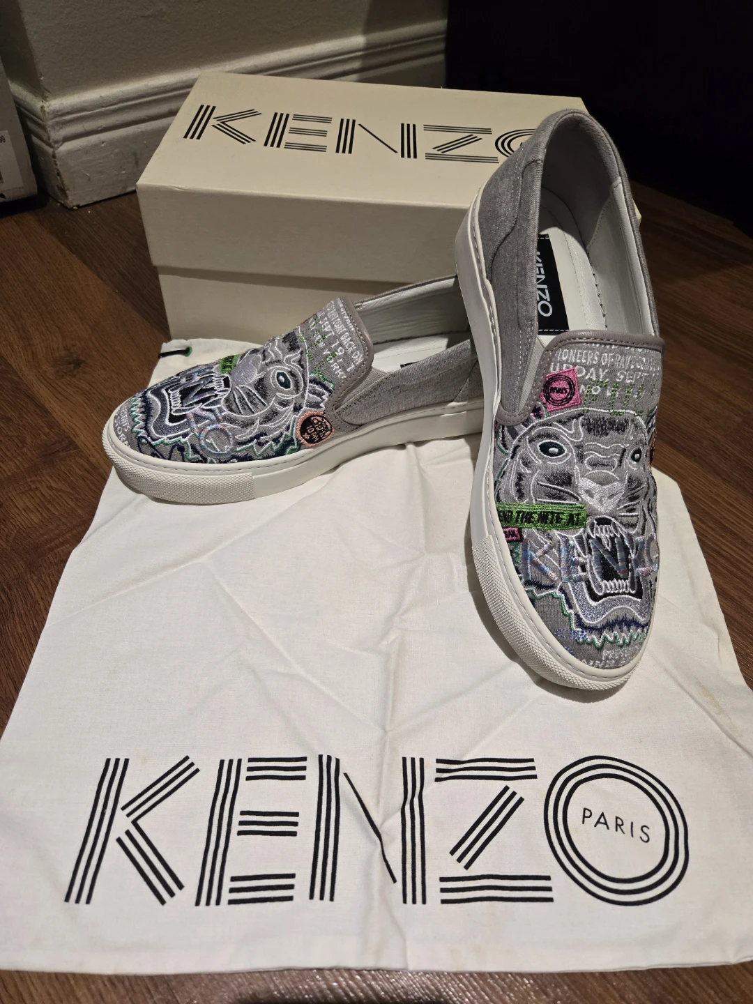 Kenzo K-Skate Tiger Slip-Ons