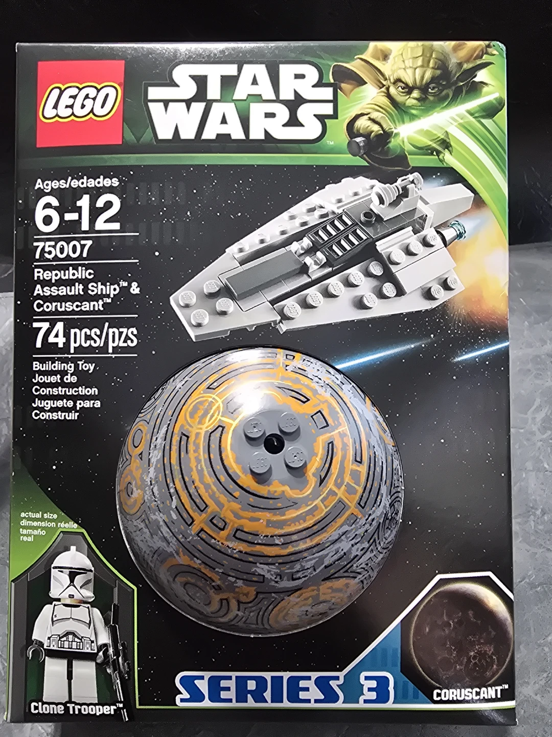 LEGO Star Wars 75007 Republic Assault Ship & Coruscant BNIB