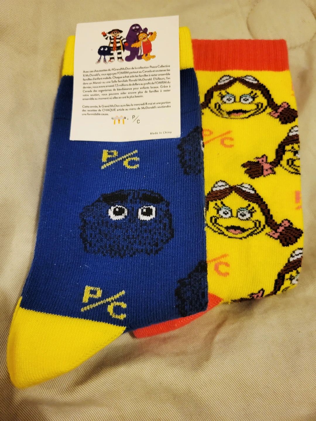 McDonald's Peace Collective x McDonald's Socks 2 pair