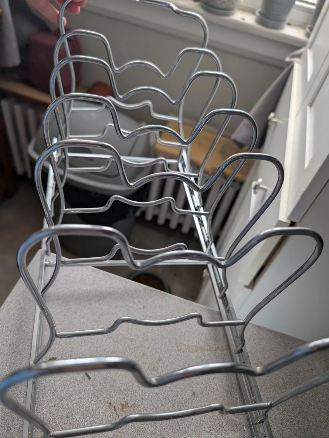 Silver Metal Pot Lid Organizer Rack - photo 2
