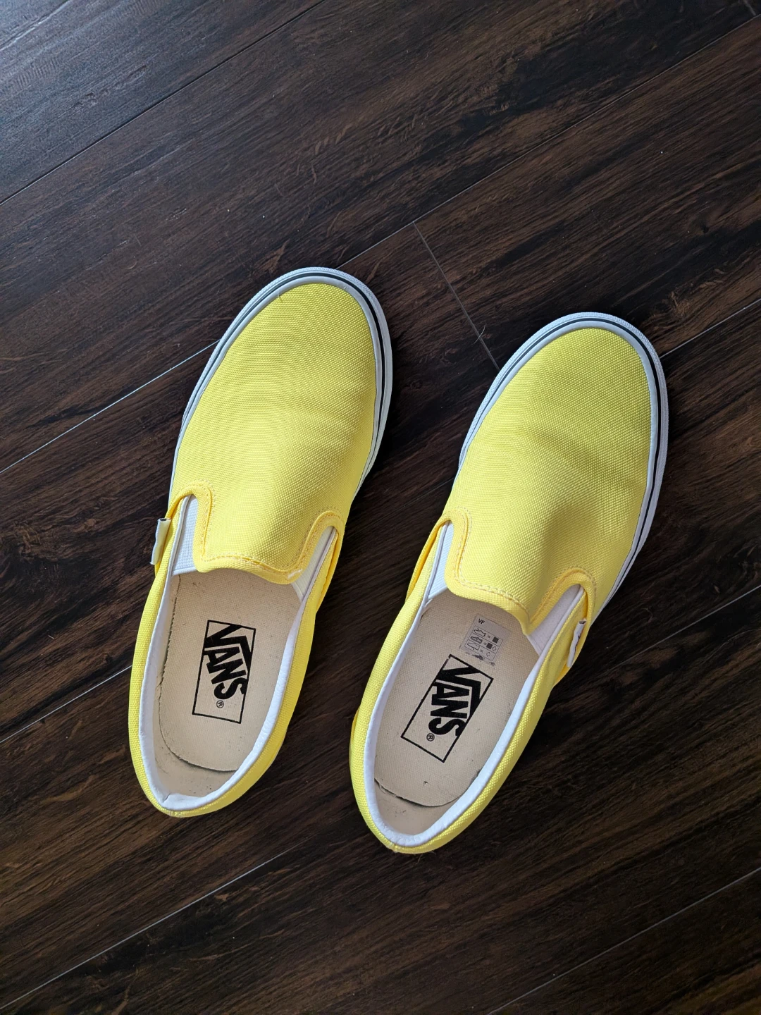 Vans Neon Yellow Slip-On Shoes
