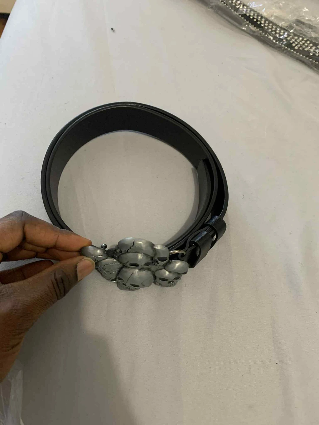 Skull Buckle Belt