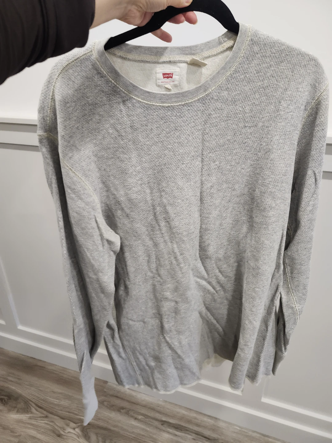 Levi's Men's Grey Long Sleeve Shirt XL