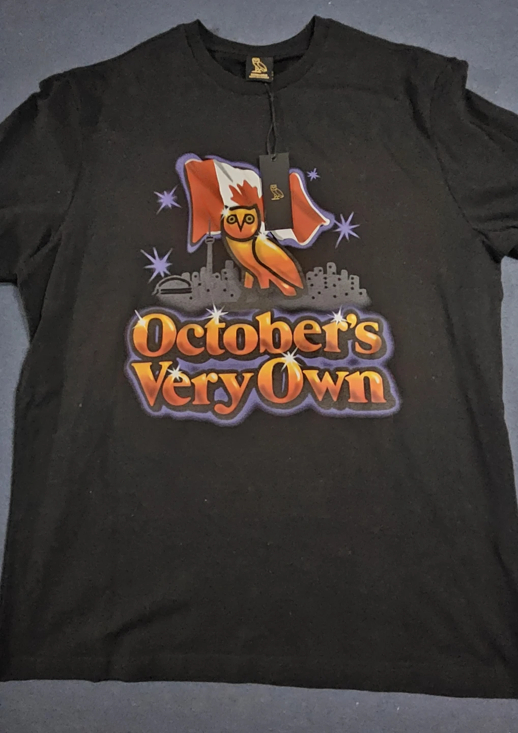 October's Very Own OVO Black T-Shirt Extra Large