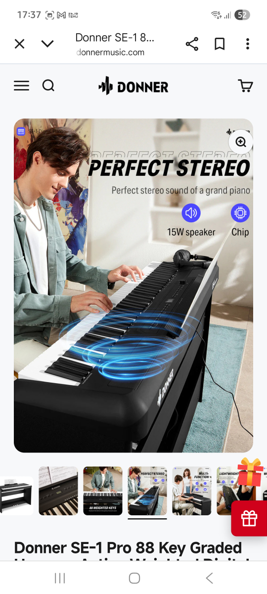 Donner SE-1 Pro 88 Key Graded Hammer Action Digital Piano - photo 4