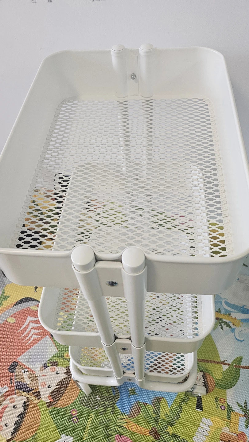 Ikea White 3-Tier Rolling Storage Cart - photo 3