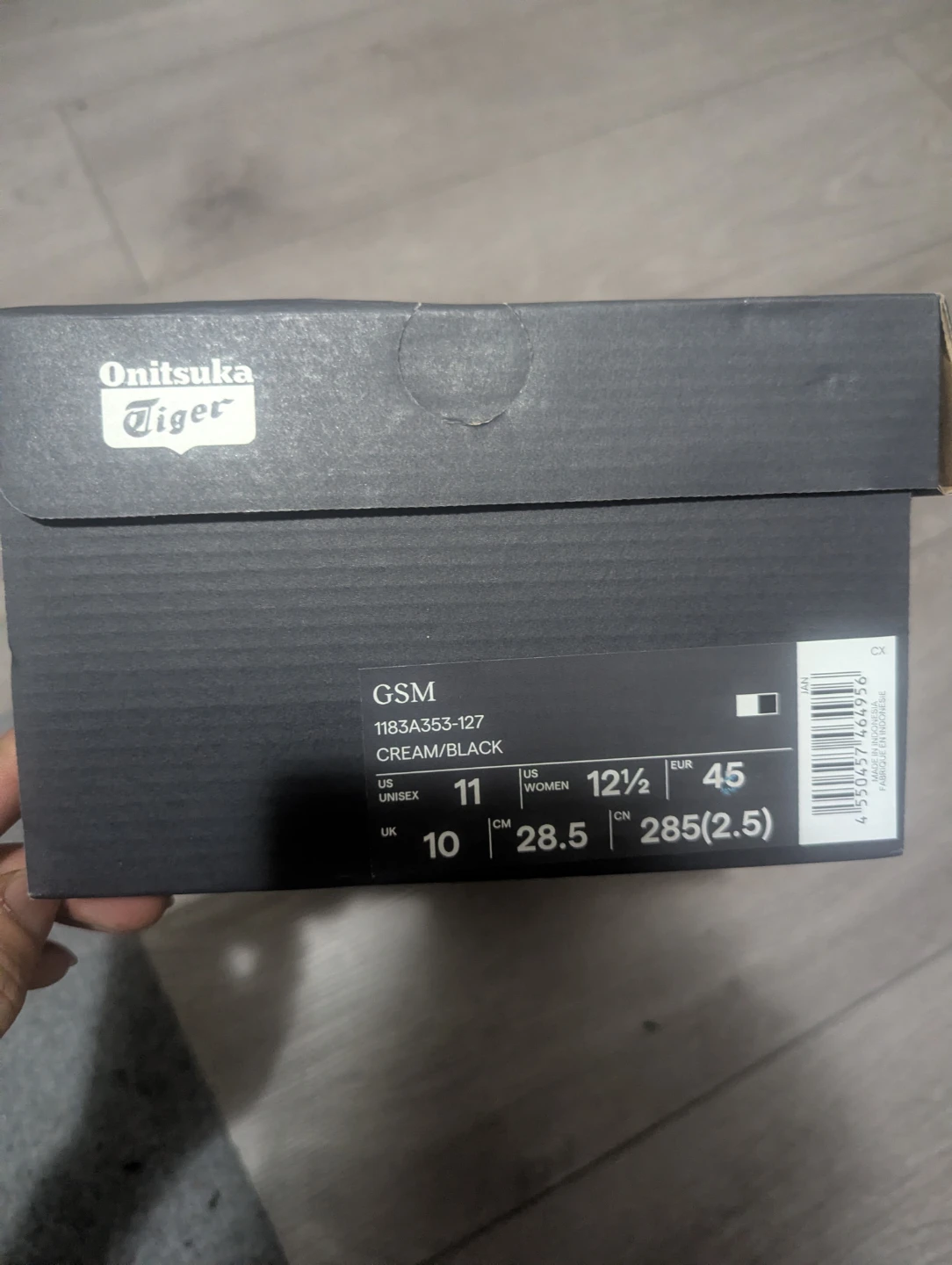 Onitsuka Tiger GSM Cream/Black Sneakers Size 11