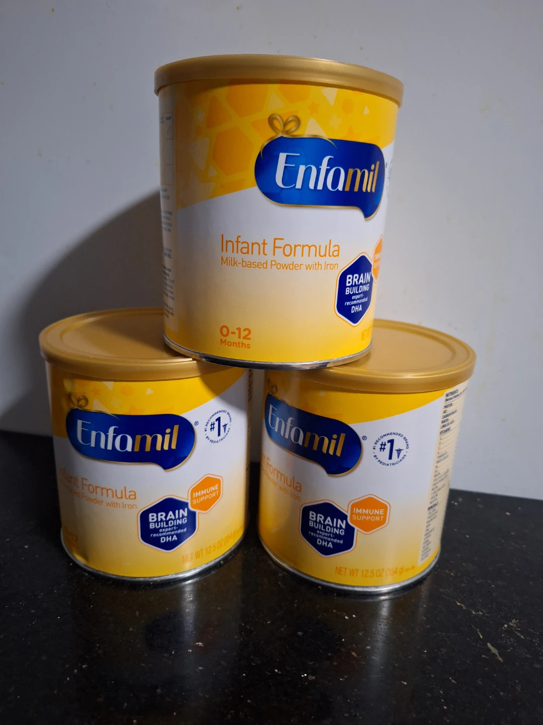 Enfamil Infant Formula Milk-based Powder with Iron (3 cans)