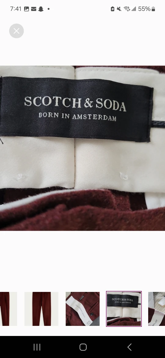 NEW Men's Scotch & Soda Tailored Pants 🏆 - photo 3