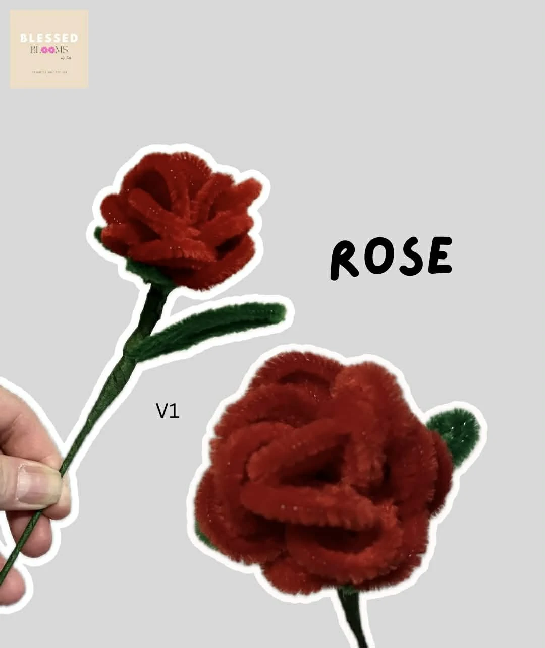 Single stem flower for Valentines Day  (Blessed Blooms) - photo 5