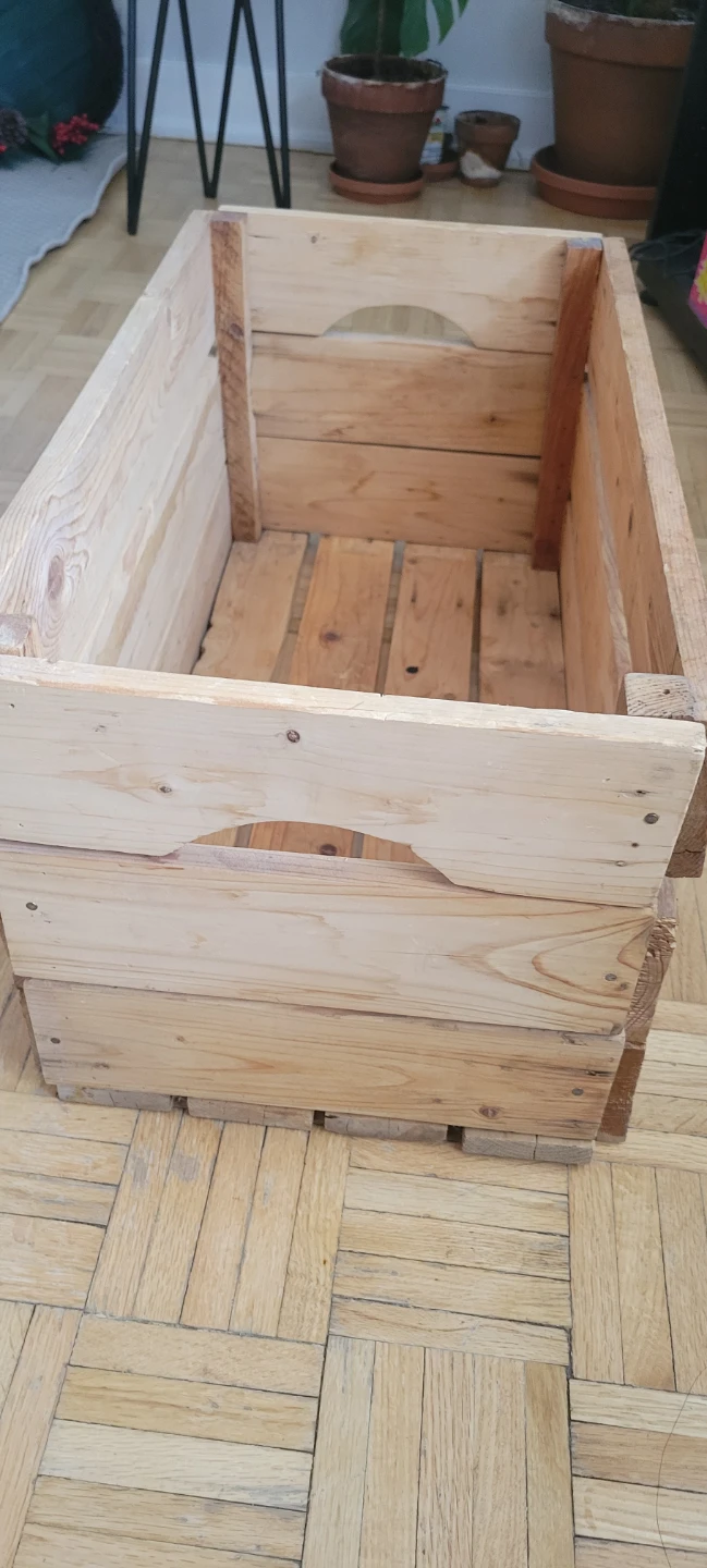 Wooden Crate Storage Box - photo 3