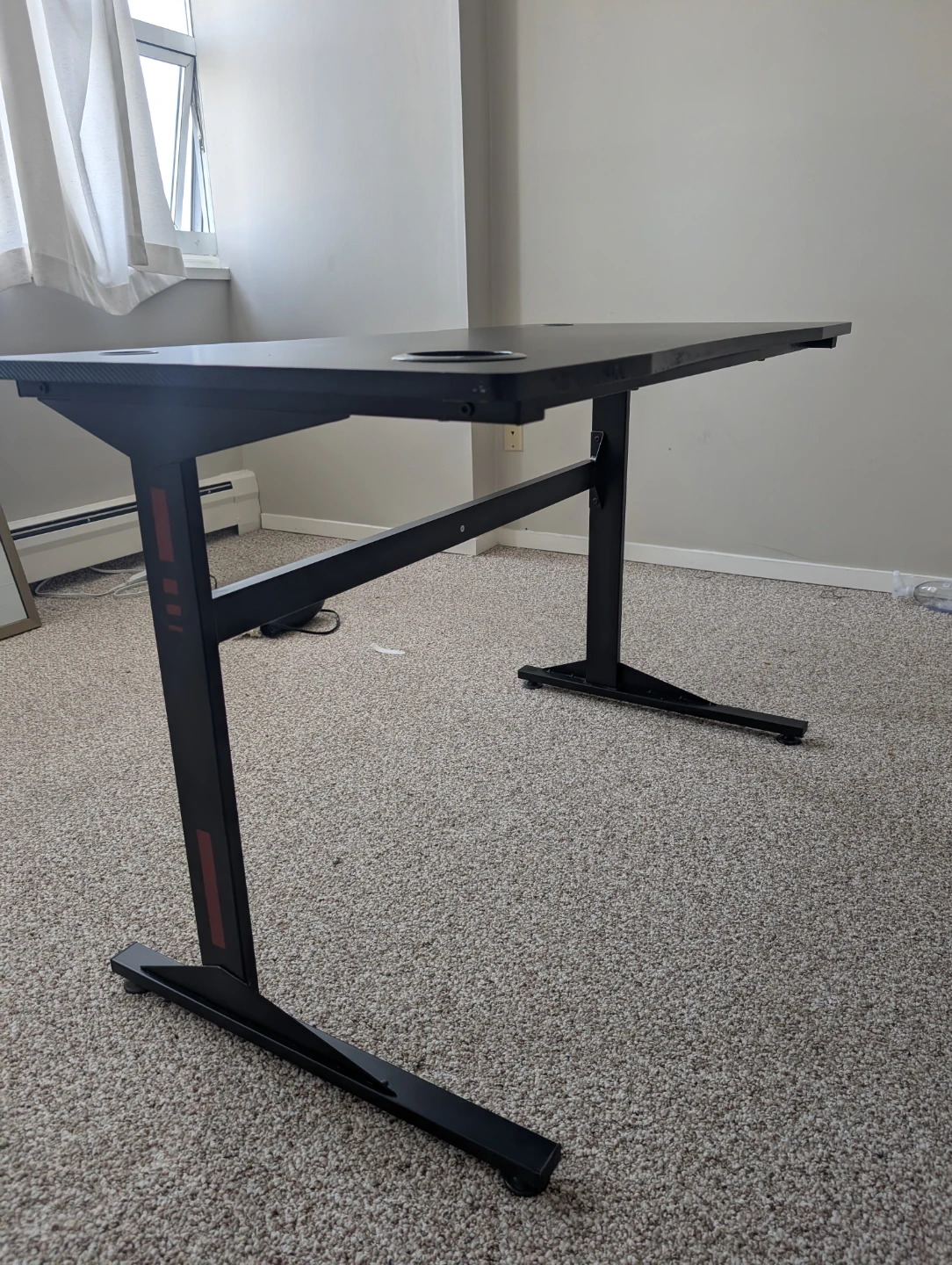 Black Gaming Desk with Cupholders